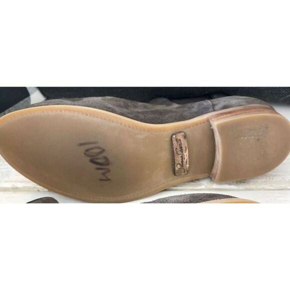 Silvano Sassetti Italian Suede Ankle Boots Mens 11 Brown EUC Handmade Luxury - Picture 6 of 7